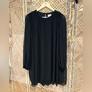 Feed Aritzia Pleated Dress black cocktail